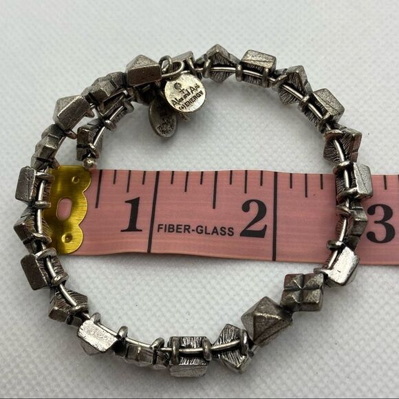 Alex and Ani silver tone wrap bracelet - Picture 5 of 6